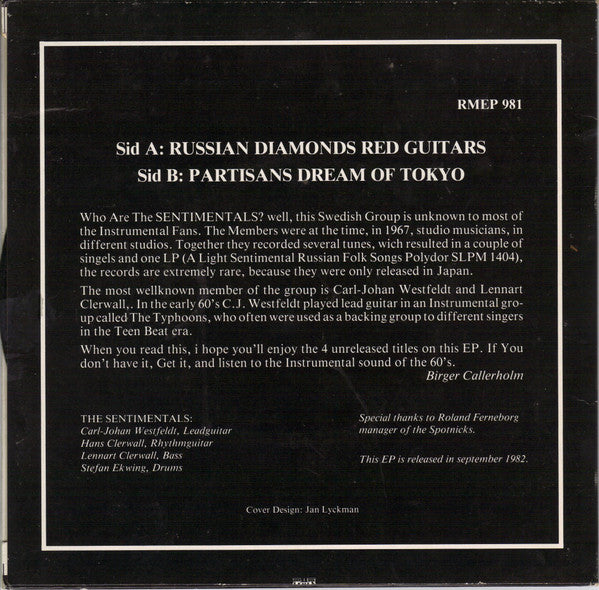 The Sentimentals (5) : Scandinavian Instrumental & Beat Groups Vol. 4 (7", EP)