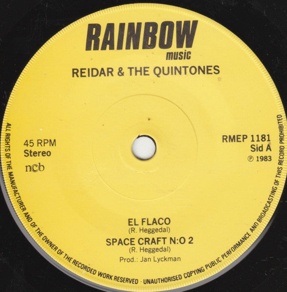 Reidar & The Quintones : Scandinavian Instrumental & Beat Groups Vol. 5 (7", EP)