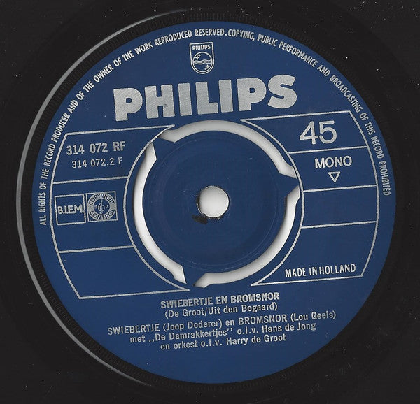 Swiebertje Met De Damrakkertjes (2) : Swiebertje (7", Single, Mono, Blu)