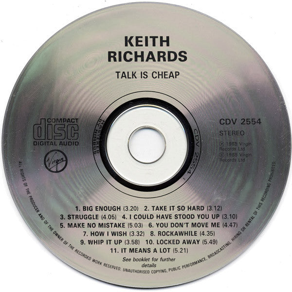 Keith Richards : Talk Is Cheap (CD, Album)