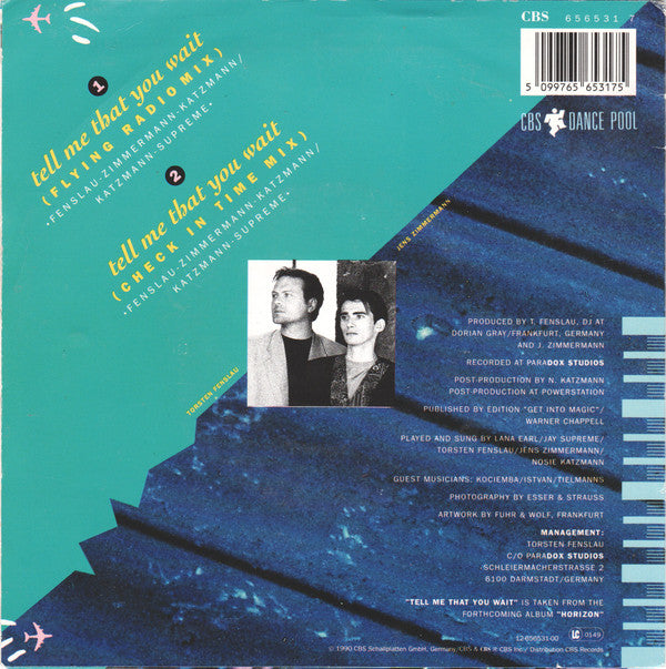 Culture Beat : Tell Me That You Wait (7", Single)