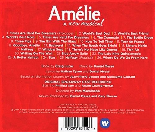 Dan Messe : Amélie: A New Musical (Original Broadway Cast Recording) (CD, Album)