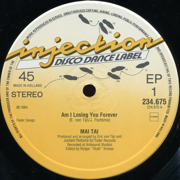 Mai Tai : Am I Losing You Forever (12", EP)