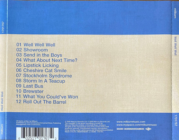 Milburn : Well Well Well (CD, Album)