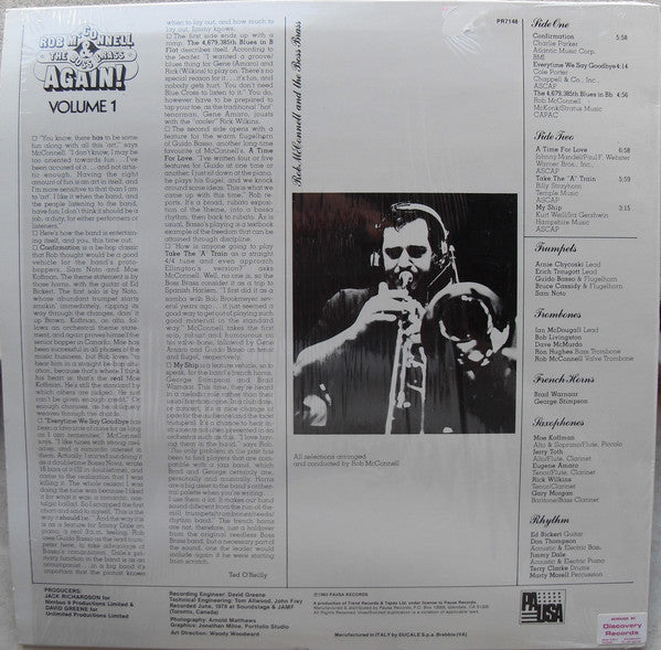 Rob McConnell & The Boss Brass : Again! Volume 1 (LP, Album)