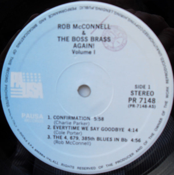 Rob McConnell & The Boss Brass : Again! Volume 1 (LP, Album)