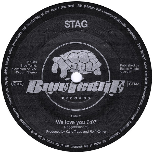 Stag : We Love You (12", Maxi)