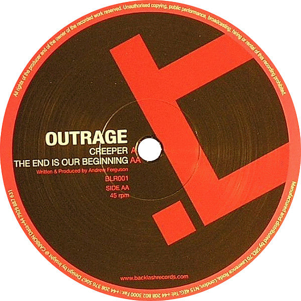 Outrage (4) : Creeper / The End Is Our Beginning (12")