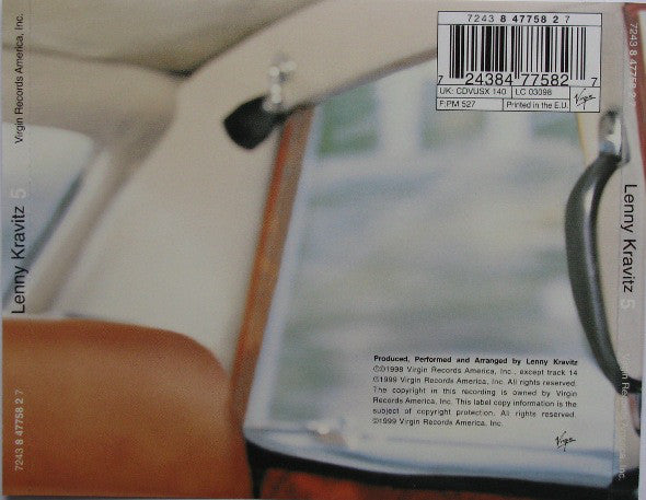 Lenny Kravitz : 5 (CD, Album, RE)