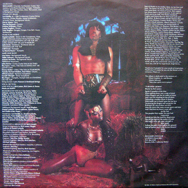 Rick James : Throwin' Down (LP, Album)