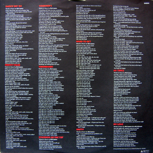 Rick James : Throwin' Down (LP, Album)