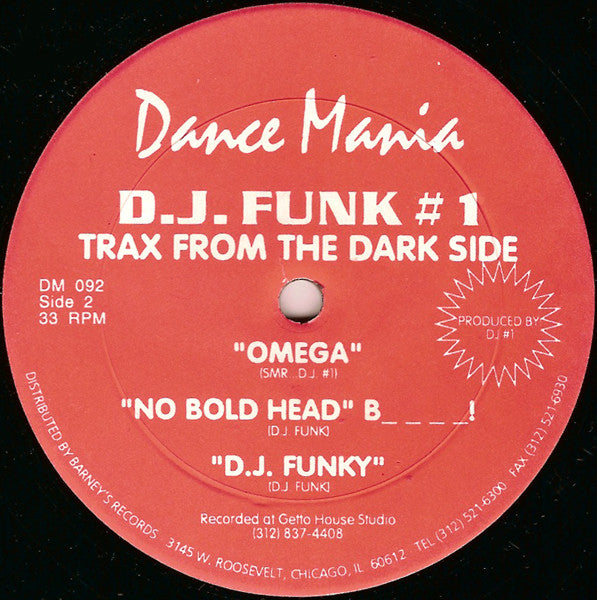 DJ Funk Presents Houz' Mon : Trax From The Dark Side (12", RP)