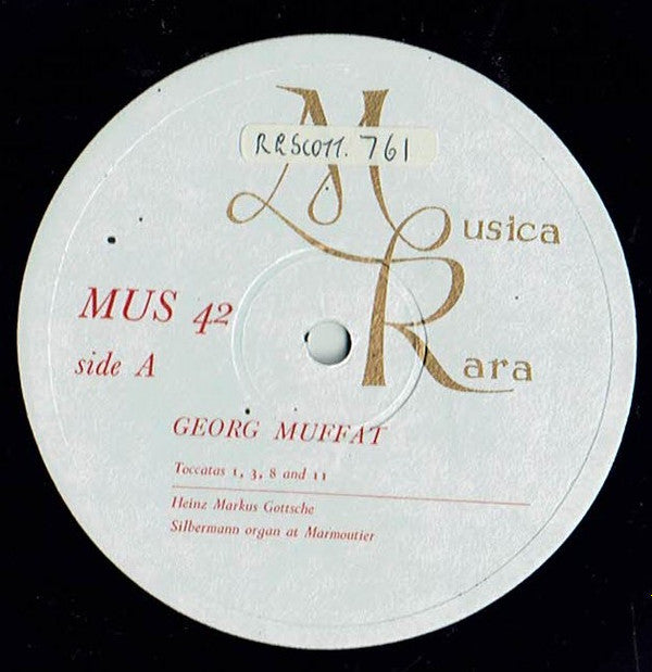 Georg Muffat, Heinz Markus Göttsche : Toccatas From The Apparatus Musico - Organisticus (LP)