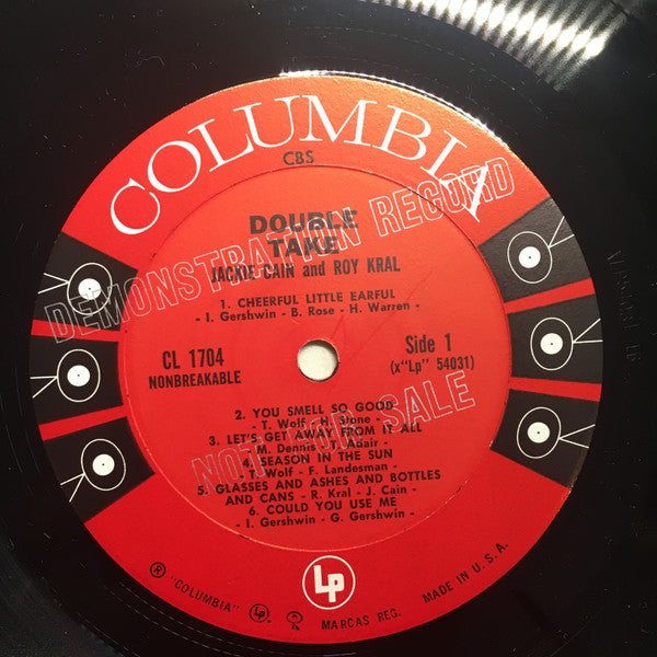 Jackie Cain & Roy Kral* : Double Take (LP, Mono, Promo)