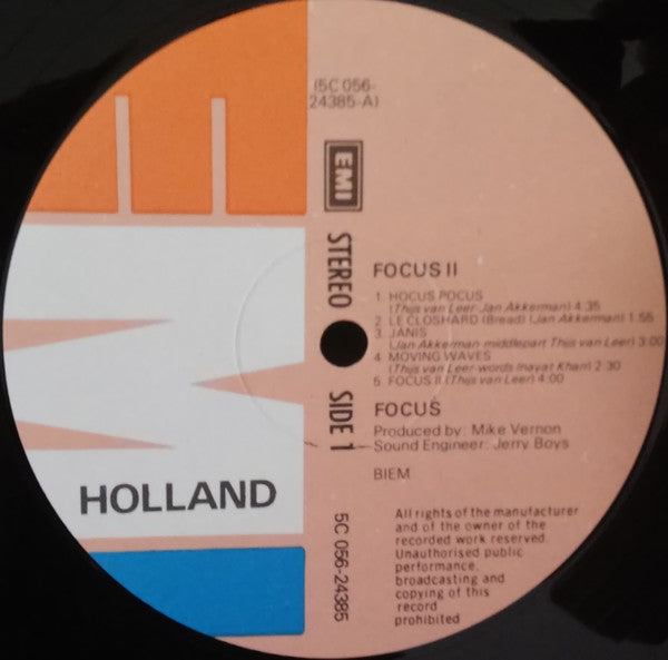 Focus (2) : Focus II (LP, Album, RE)