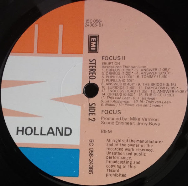 Focus (2) : Focus II (LP, Album, RE)