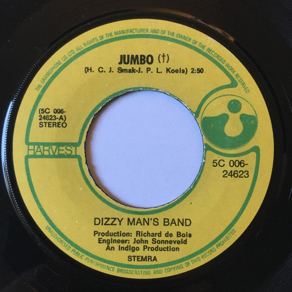 Dizzy Man's Band : Jumbo (7", Single, Lar)