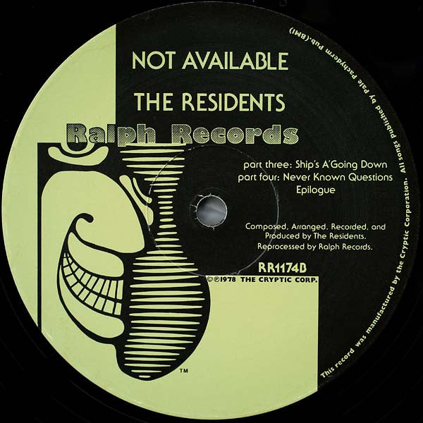 The Residents : Not Available (LP, Album, RE, Gre)