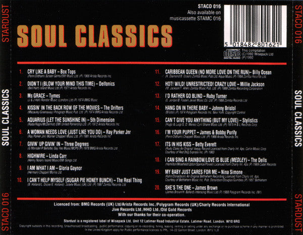 Various : Soul Classics (CD, Comp)
