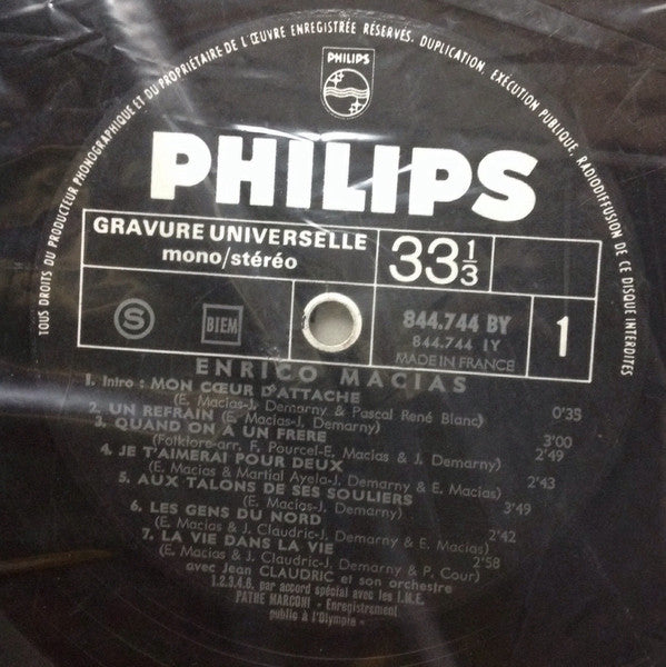 Enrico Macias : Olympia 68 (LP, Album)