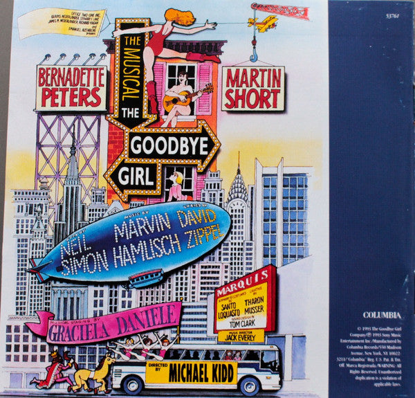 Marvin Hamlisch, David Zippel - Bernadette Peters, Martin Short : The Goodbye Girl: The Musical (Original Broadway Cast Recording) (CD, Album)