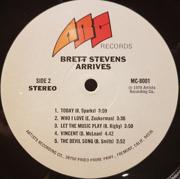 Brett Stevens : Arrives (LP, Album)