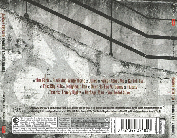 Janove Ottesen : Francis' Lonely Nights (CD, Album, Copy Prot.)