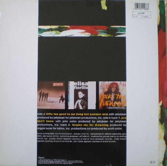 Elisa Fiorillo Featuring Jellybean* : Little Too Good To Me (Long Hot Summer Mix) (12", Maxi)