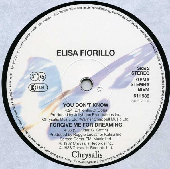 Elisa Fiorillo Featuring Jellybean* : Little Too Good To Me (Long Hot Summer Mix) (12", Maxi)