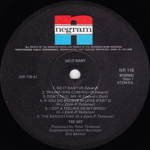 Tee-Set : Do It Baby (LP, Album)