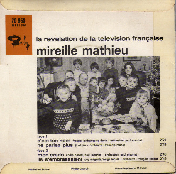 Mireille Mathieu : C'est Ton Nom (7", EP)