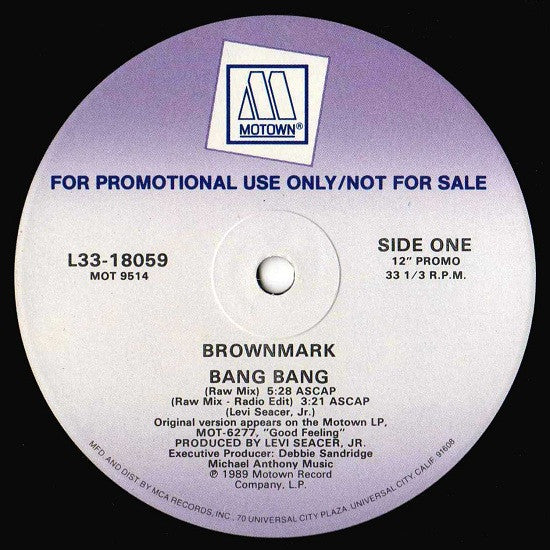 Brownmark : Bang Bang (12", Promo)