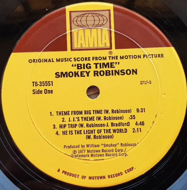 Smokey Robinson : Big Time - Original Music Score From The Motion Picture (LP)