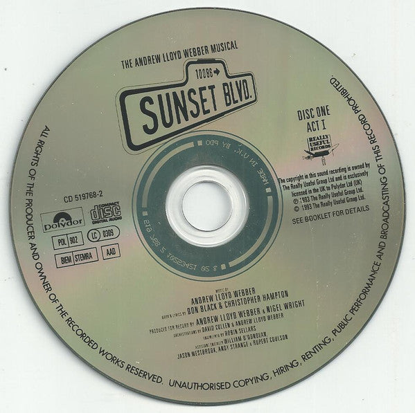 Andrew Lloyd Webber : Sunset Boulevard (World Premiere Recording) (2xCD, Album)
