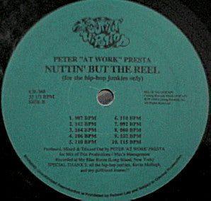 Peter Presta : Nuttin' But The Reel (For The Hip-Hop Junkies Only) (12")