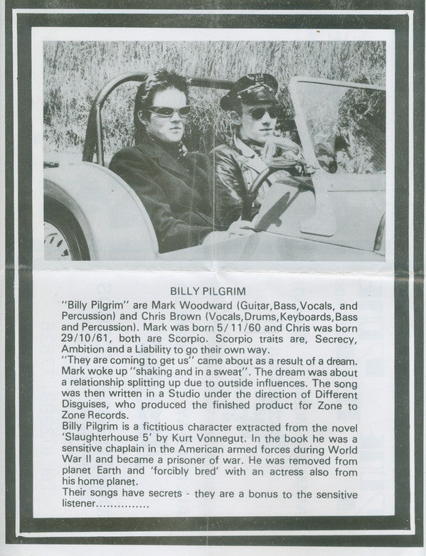 Billy Pilgrim (2) : They Are Coming To Get Us (7", Single)