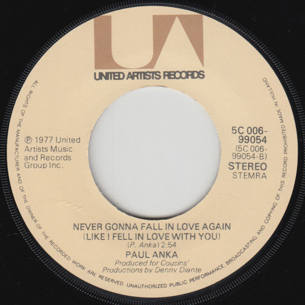 Paul Anka : My Best Friend's Wife (7", Single)