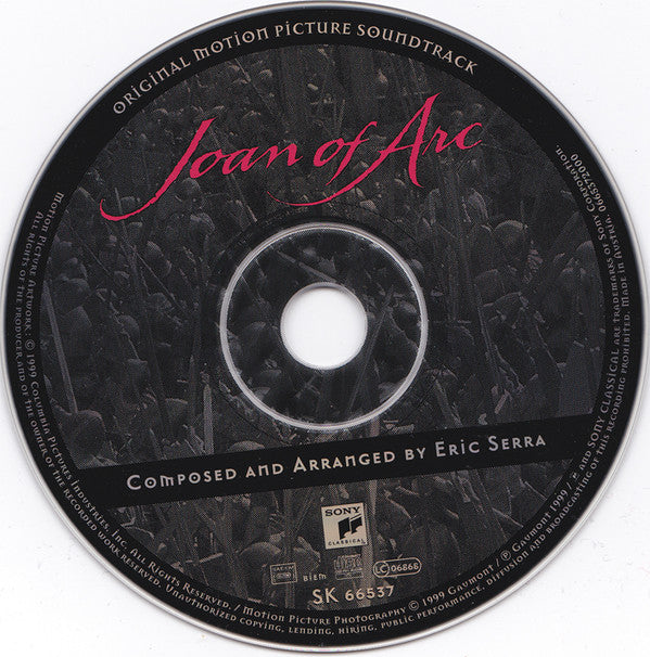 Eric Serra : Jeanne D'Arc (Original Motion Picture Soundtrack) (CD, Album)