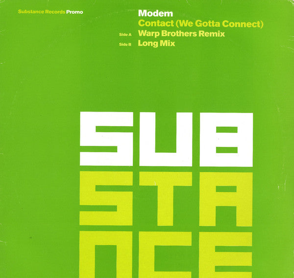 Mo-Dem : Contact (We Gotta Connect) (12")