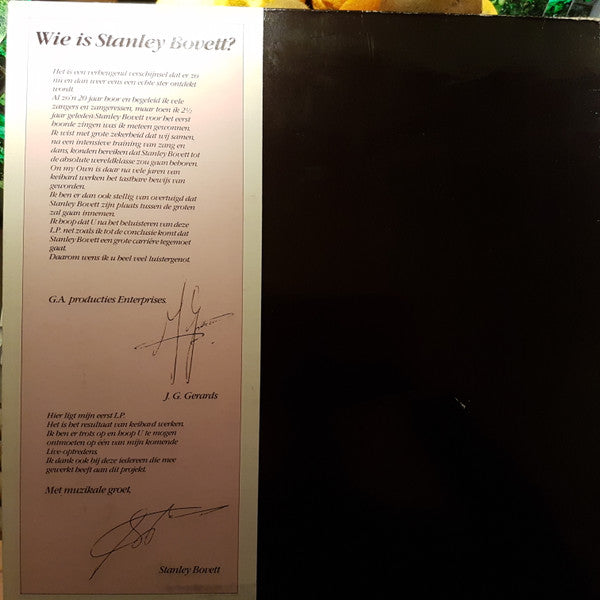 Stanley Bovett : On My Own (LP, Album, Gat)