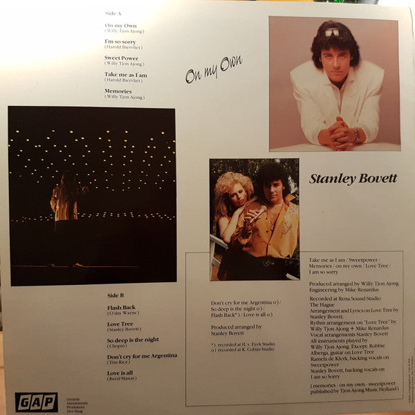 Stanley Bovett : On My Own (LP, Album, Gat)