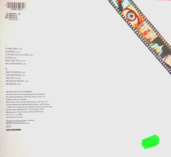 Jan Hammer : Snapshots (LP, Album)