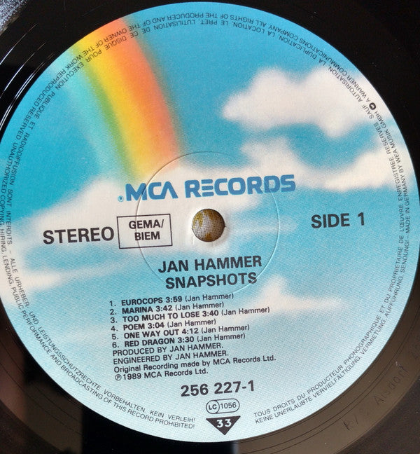 Jan Hammer : Snapshots (LP, Album)