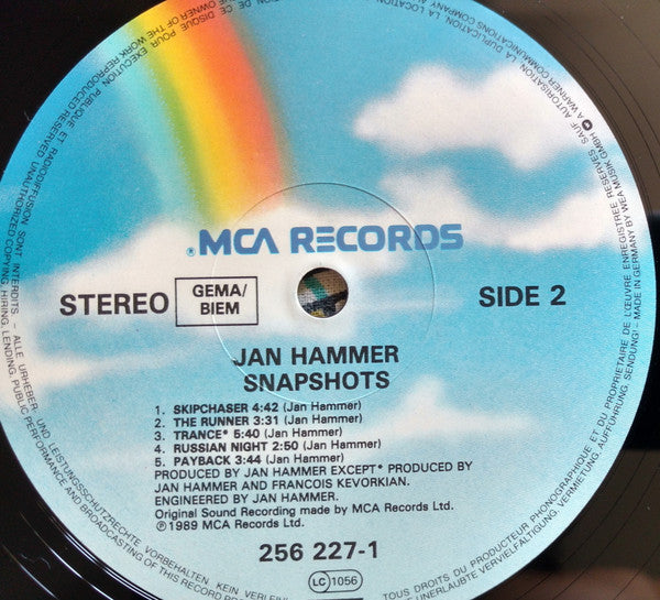 Jan Hammer : Snapshots (LP, Album)