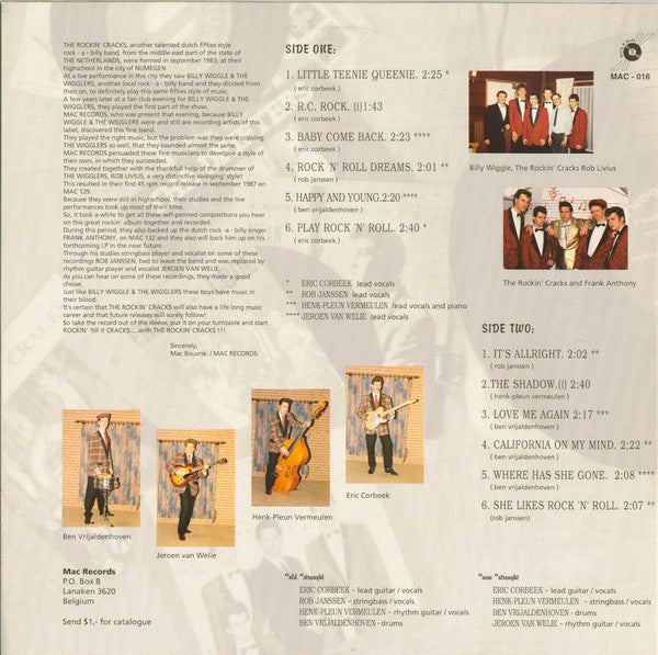 The Rockin' Cracks : Just Playing Rock & Roll (LP, Album)