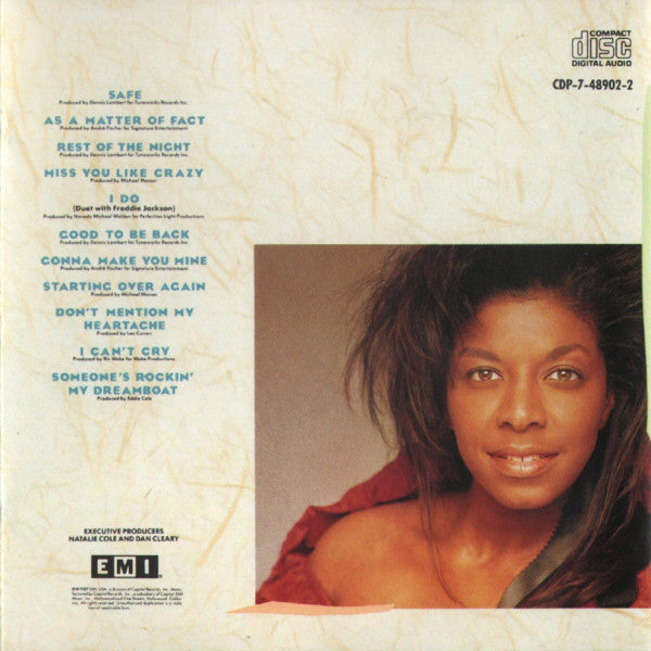 Natalie Cole : Good To Be Back (CD, Album)