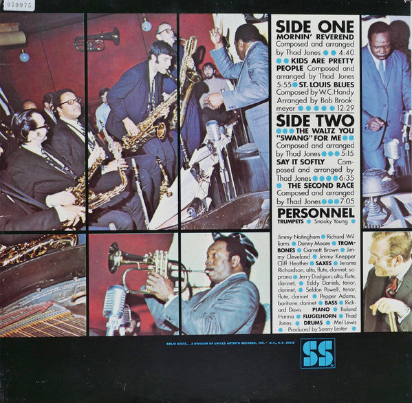 Thad Jones / Mel Lewis Orchestra : Monday Night (LP, Album, RE, Gat)