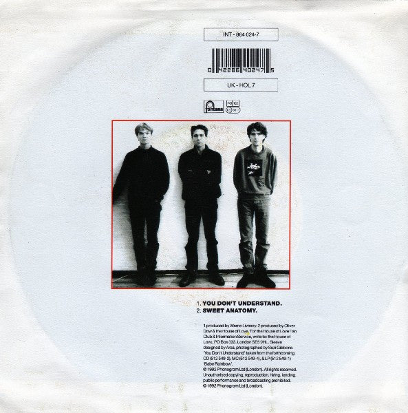 The House Of Love : You Don't Understand (7", Single)