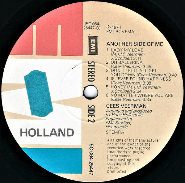 Cees Veerman : Another Side Of Me (LP, Album)