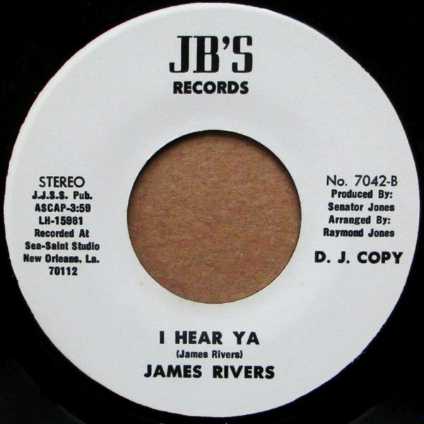 James Rivers : The Center Cut (7", Promo)